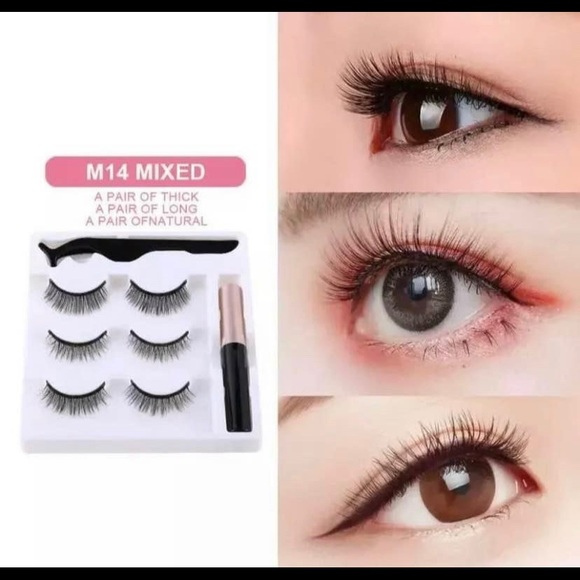 Magnetic eyelashes with Liquid Eyeliner Kit Natural Eye Lashes - Picture 7 of 7